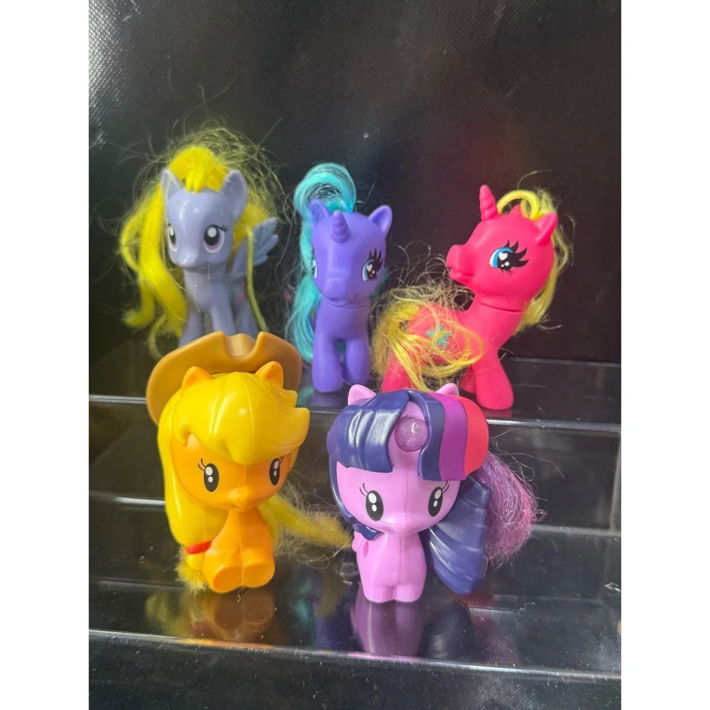 My Little Pony Friendship is Magic Mini Figure‎ Lot of 5 Brushable Hair 3 Inch